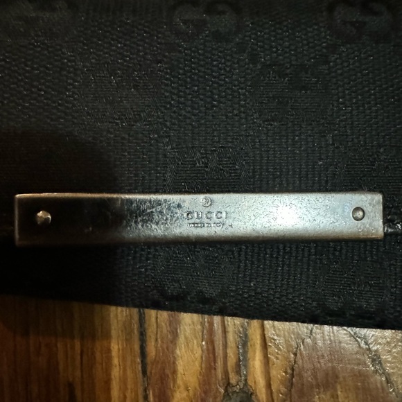 Authentic Gucci W Hook Wallet Canvas X Leather Preloved - Picture 3 of 5